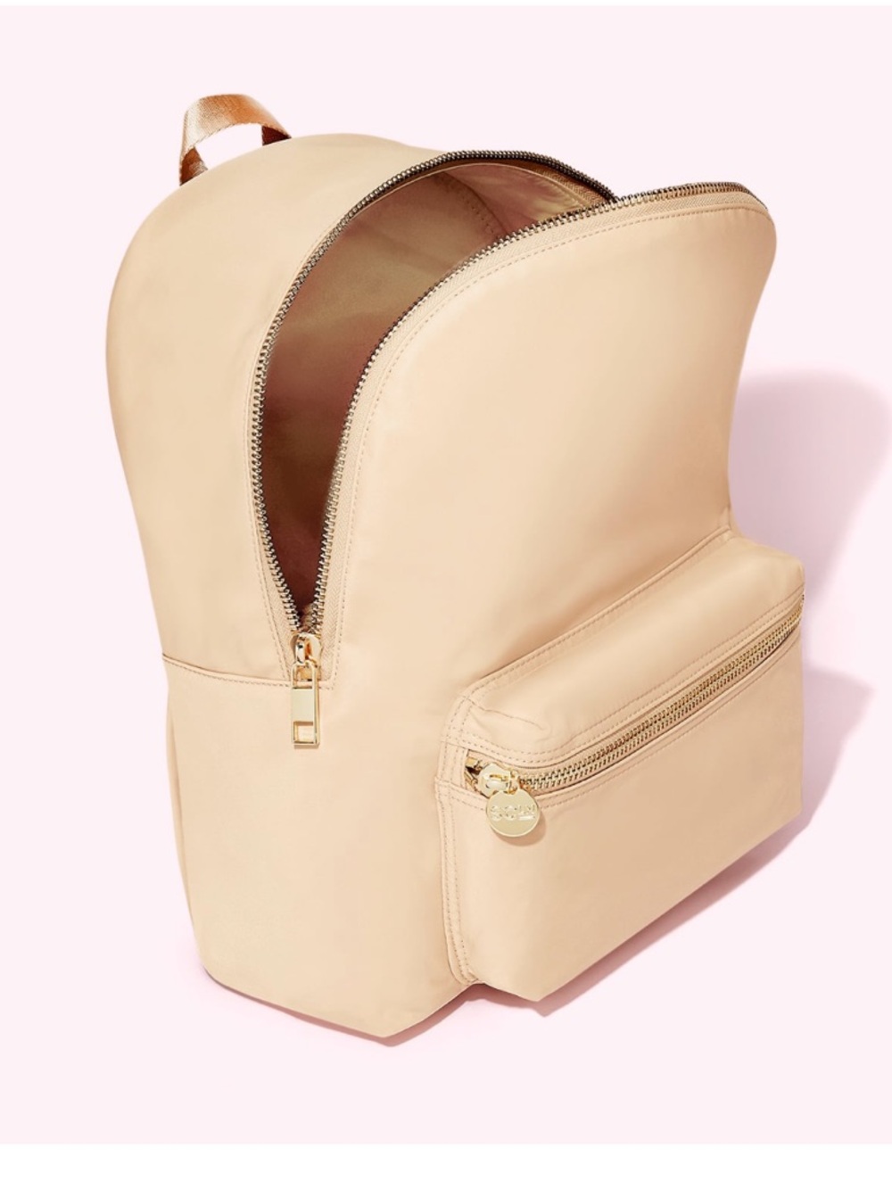 Stoney Clover Neutral Sand Backpack with Gold Hardware